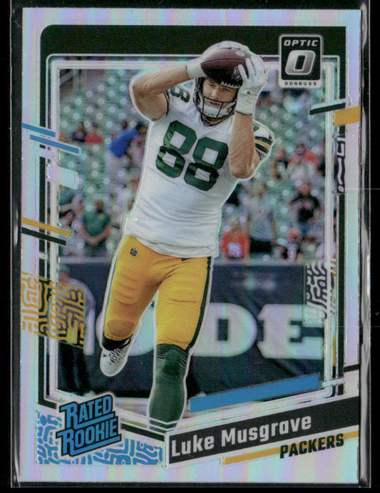 2023 Panini Donruss Optic Luke Musgrave #241 Holo Prizm Rated Rookie