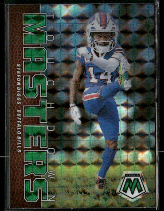 2023 Panini Mosaic Stefon Diggs #TM-SD Touchdown Masters Green Mosaic