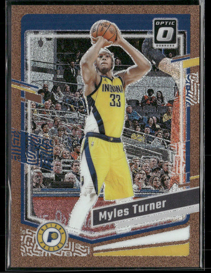 2023-24 Panini Donruss Optic Myles Turner #178 Copper Glitter /99