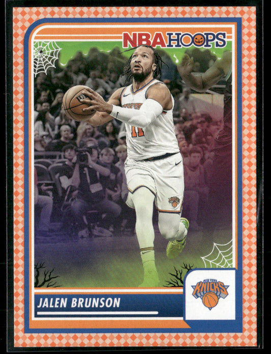 2023-24 Panini NBA Hoops Jalen Brunson #242 Haunted Orange