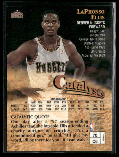 1997-98 Topps Finest LaPhonso Ellis #70 Catalyst