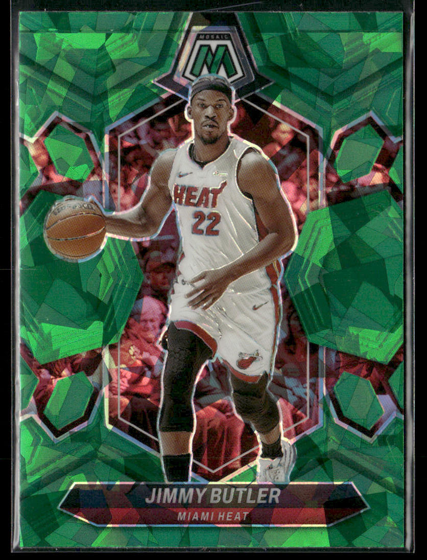 2023-24 Panini Mosaic Jimmy Butler #121 Green Cracked Ice