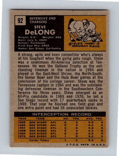 1971 Topps Steve DeLong #92