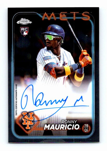 2024 Topps Chrome Ronny Mauricio #RA-RM Autograph Rookie