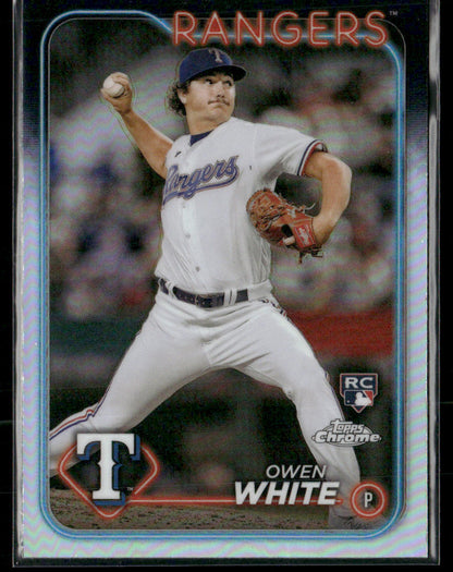 2024 Topps Chrome Owen White #211 Refractor Rookie