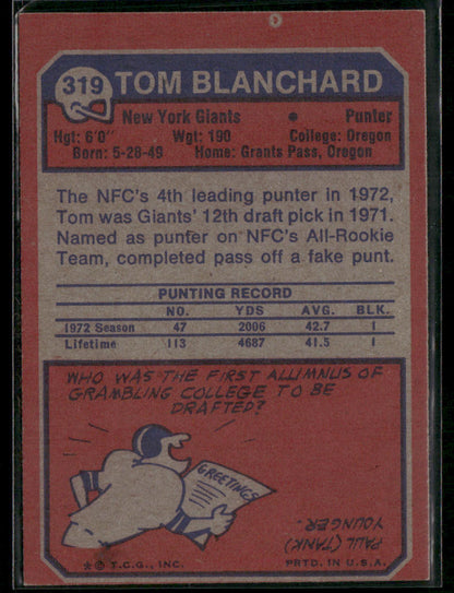 1973 Topps Tom Blanchard #319