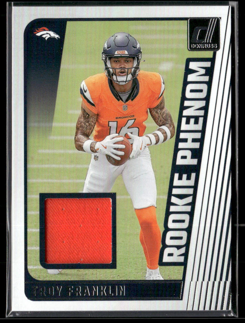 2024 Donruss Troy Franklin #RPJ-TFN Relic Rookie Phenom