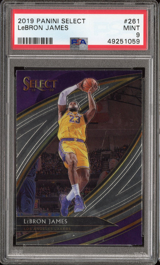 2019 Panini Select LeBron James #261 PSA 9