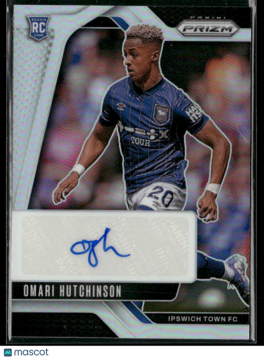 2024-25 Panini Prizm Premier League Omari Hutchinson #S-OH Silver Auto 50/99 RC