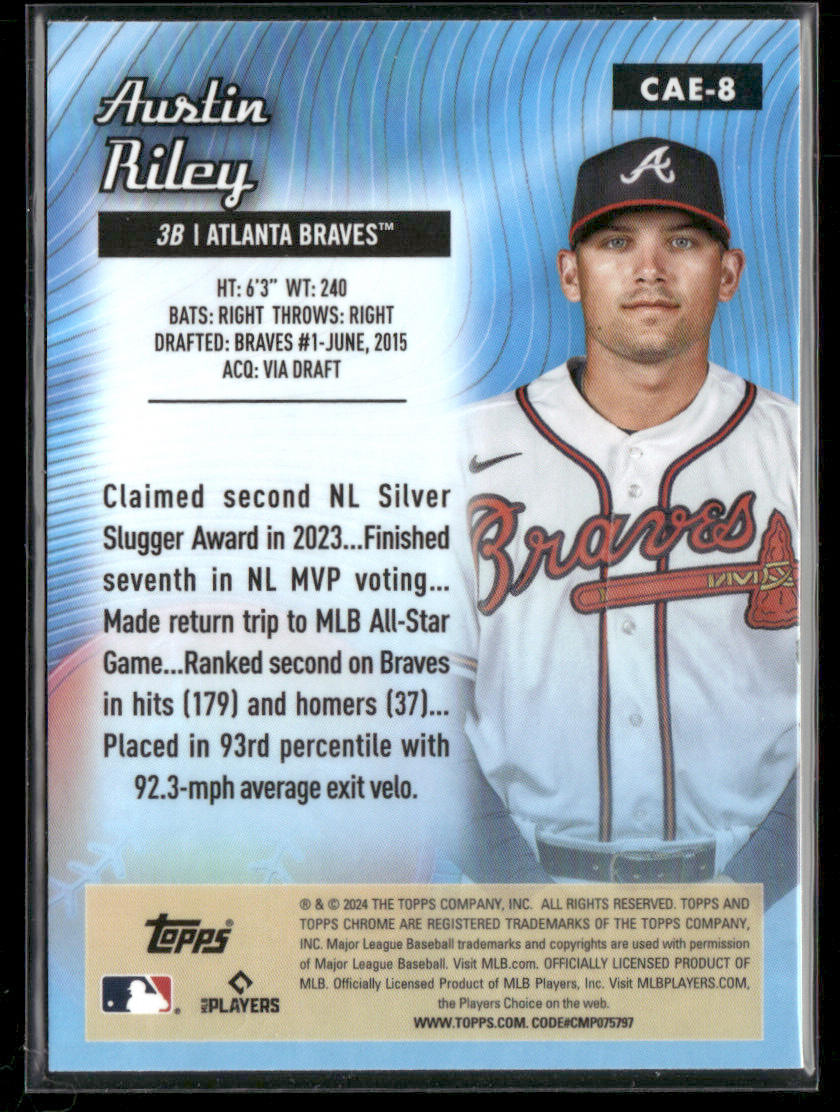 2024 Topps Chrome Austin Riley #CAE-8 All-Etch