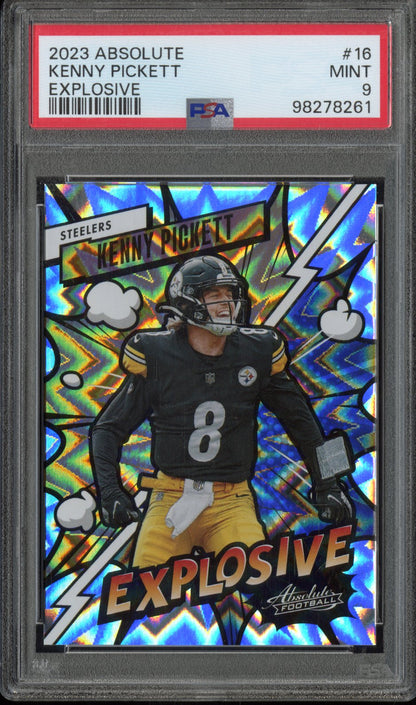 2023 Panini Absolute Kenny Pickett #16 Explosive PSA 9