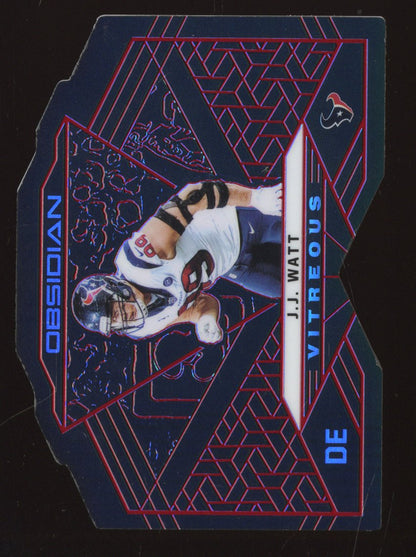 2019 Panini Obsidian J.J. Watt #V-13 Red 3/5