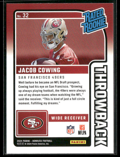 2024 donruss Jacob Cowing #32