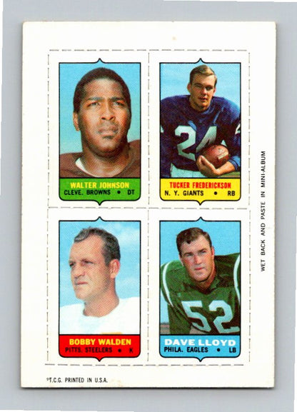 1969 Topps Walden Frederickson Johnson Lloyd Four-in-One Singles