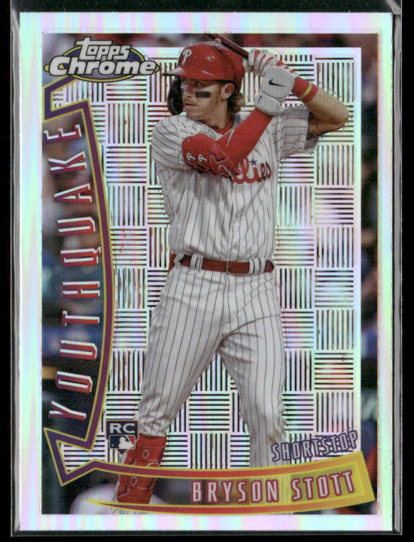 2022 Topps Chrome Bryson Stott #YQ-17 Youthquake Rookie