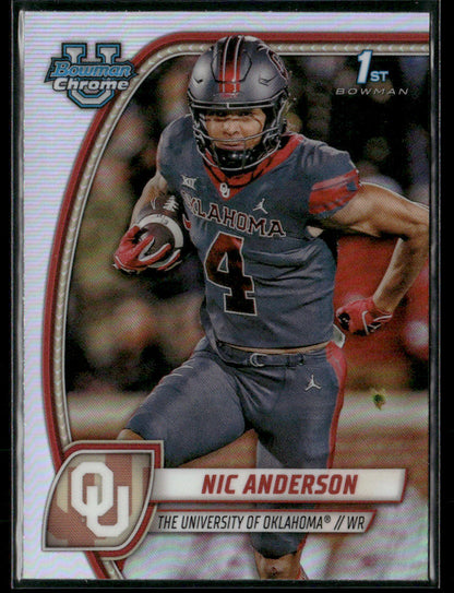 2024 Topps Bowman Chrome Nic Anderson #136 Refractor