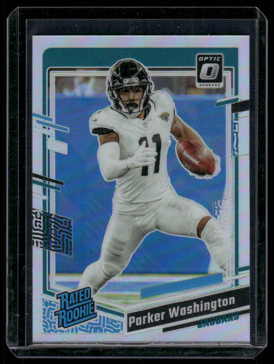 2023 Panini Donruss Optic Parker Washington #254 Holo Prizm Rated Rookie