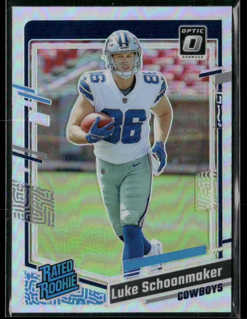 2023 Panini Donruss Optic Luke Schoonmaker #227 Holo Prizm Rated Rookie