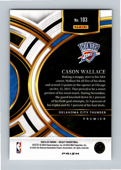 2023 Panini Select Cason Wallace #103