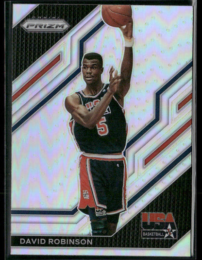 2022-23 Panini Prizm David Robinson #5 USA Basketball Silver