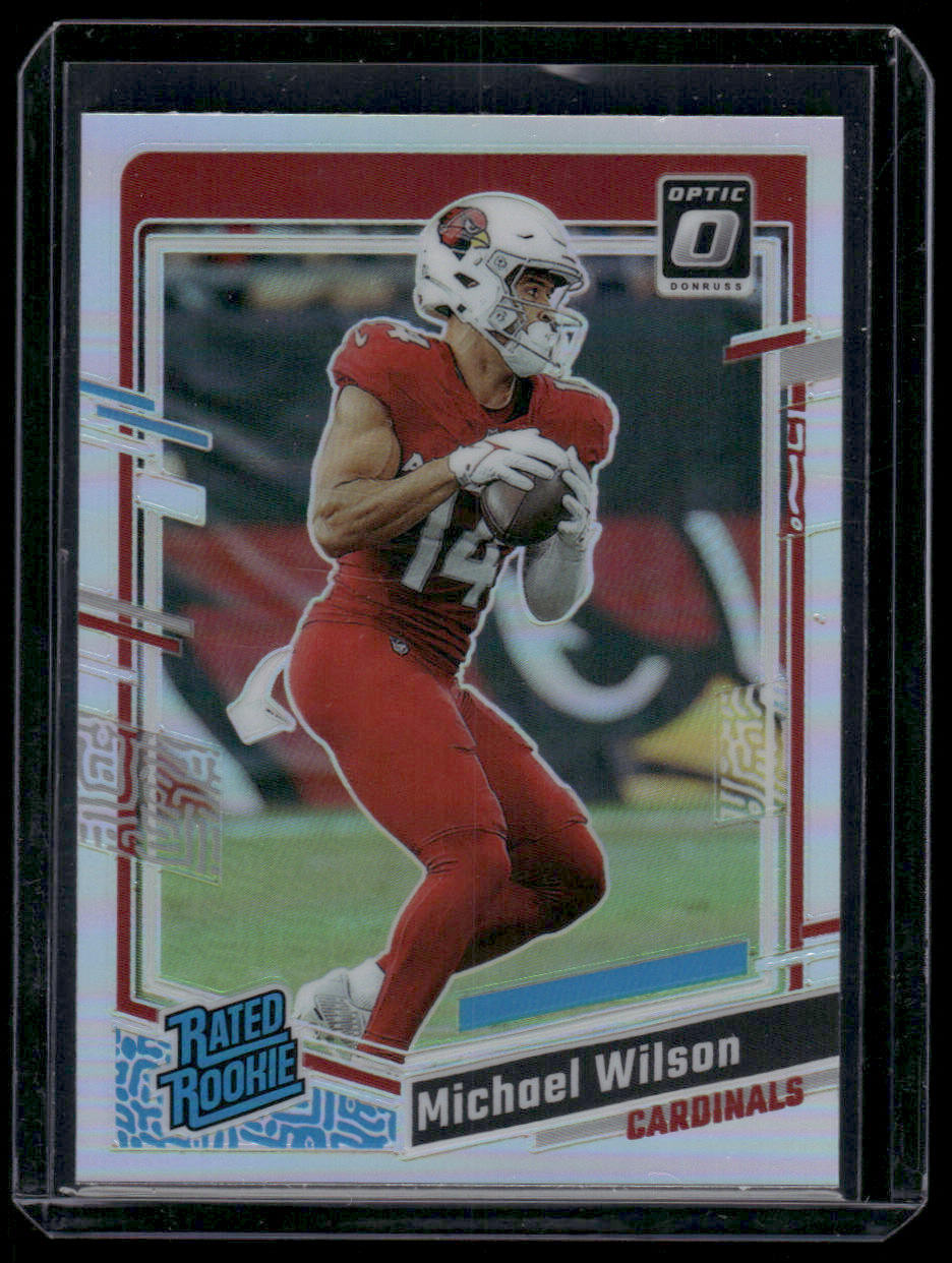 2023 Panini Donruss Optic Michael Wilson #204 Holo Prizm Rated Rookie