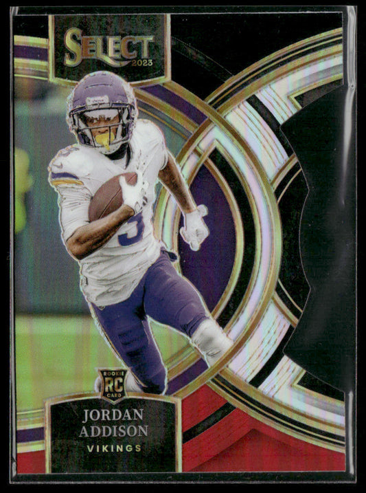 2023 Panini Select Jordan Addison #194 Premier Prizm Rookie