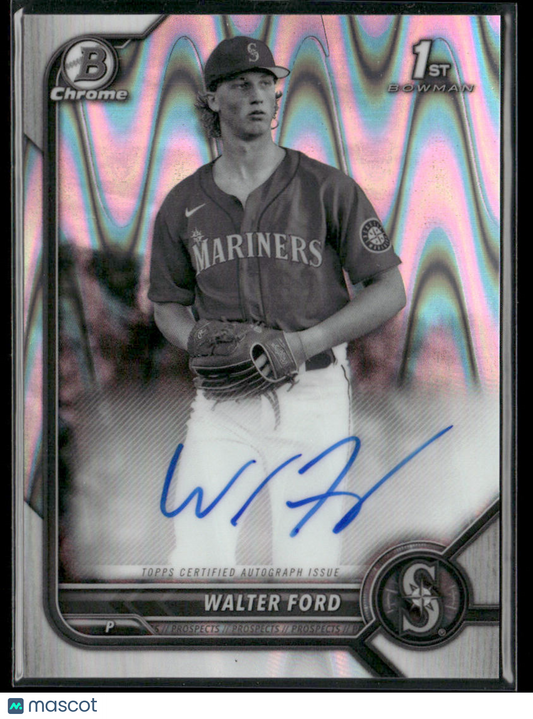 2022 Bowman Draft Chrome Walter Ford #CDA-WFO RayWave Refractor Auto