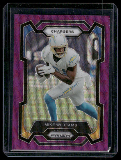 2023 Panini Prizm Mike Williams #161 Purple Wave /99