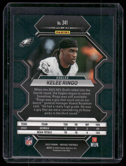 2023 Panini Mosaic Kelee Ringo #341 Boardwalk blue tiger stripe Mozaic