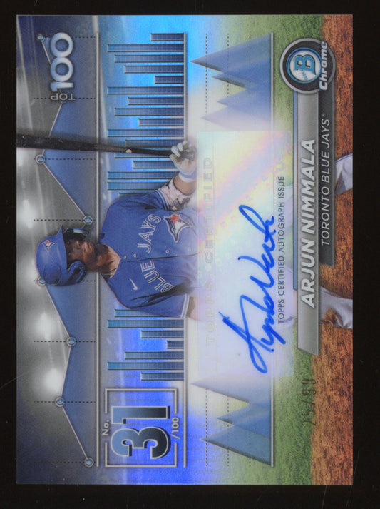 2024 Bowman Chrome Arjun Nimmala #31 25/99