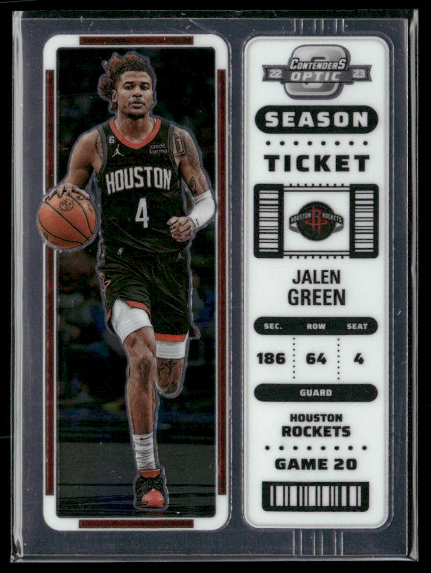 2022-23 Panini Contenders Optic Jalen Green #63 Season Ticket