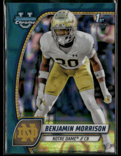 2024 Bowman Chrome Benjamin Morrison #20 Aqua Lava