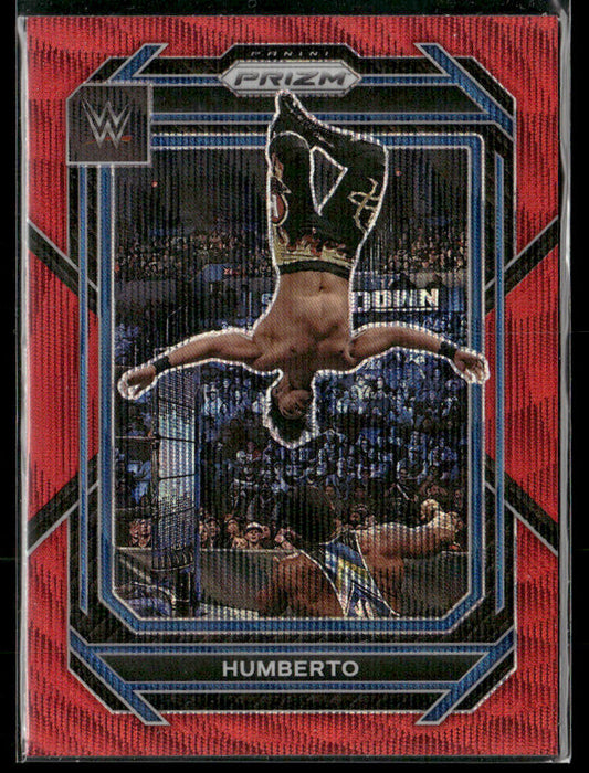 2023 Prizm WWE Humberto #106 Ruby Red Wave