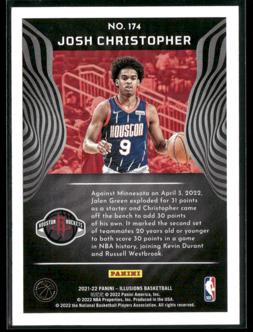 2021-22 Panini Illusions Josh Christopher #174