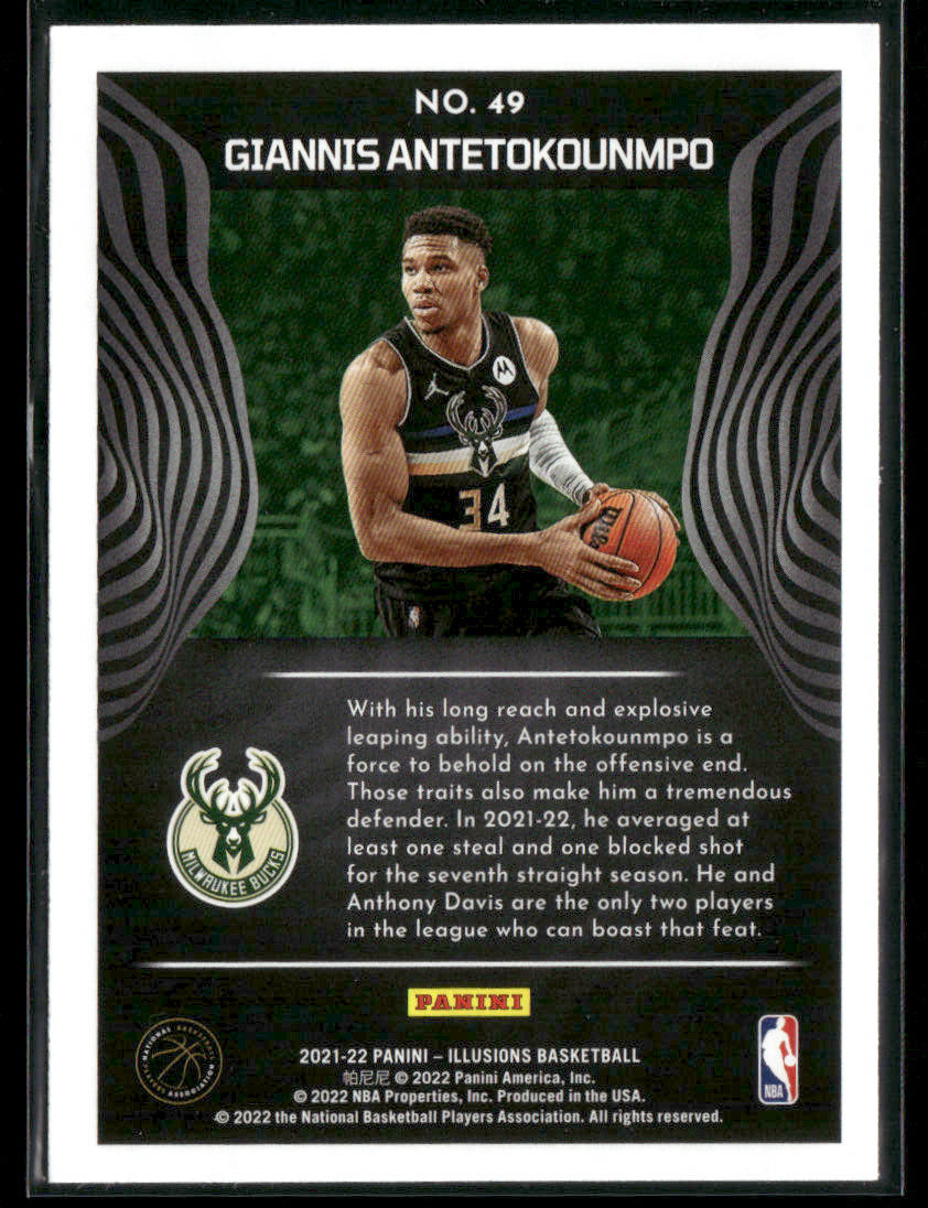 2021-22 Panini Illusions Giannis Antetokounmpo #49