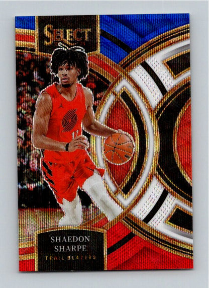 2023-24 Panini Select Shaedon Sharpe #186 Tri-Color Prizm Premier