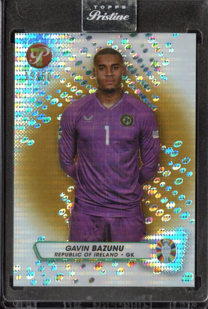 2023 Topps Pristine Gavin Bazunu #144 Gold /50