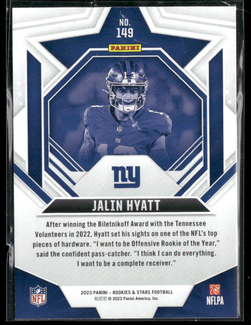 2023 Panini Rookies & Stars Jalin Hyatt #149 RC