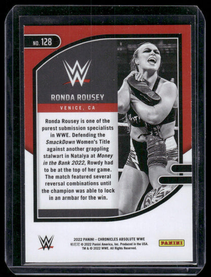 2022 WWE Panini Chronicles Ronda Rousey #128 Absolute