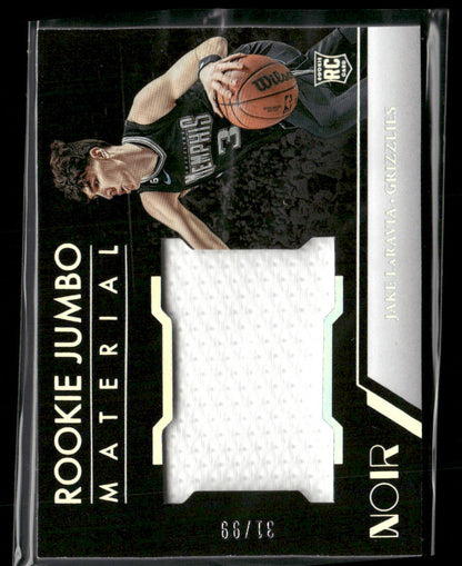 2022-23 Panini Noir Jake LaRavia #RMJ-JR Relic /99