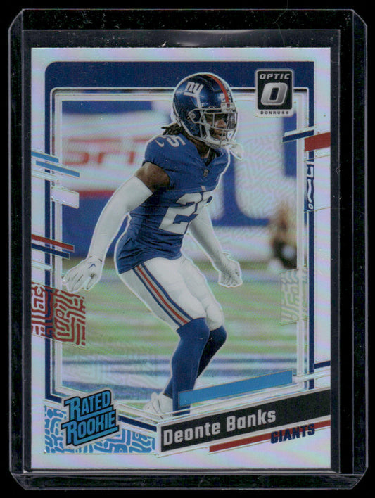 2023 Panini Donruss Optic Deonte Banks #278 Holo Prizm Rated Rookie