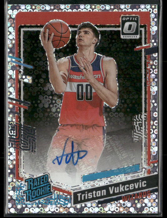 2023 Panini Donruss Optic Tristan Vukcevic #273 Fast Break Auto Rated Rookie