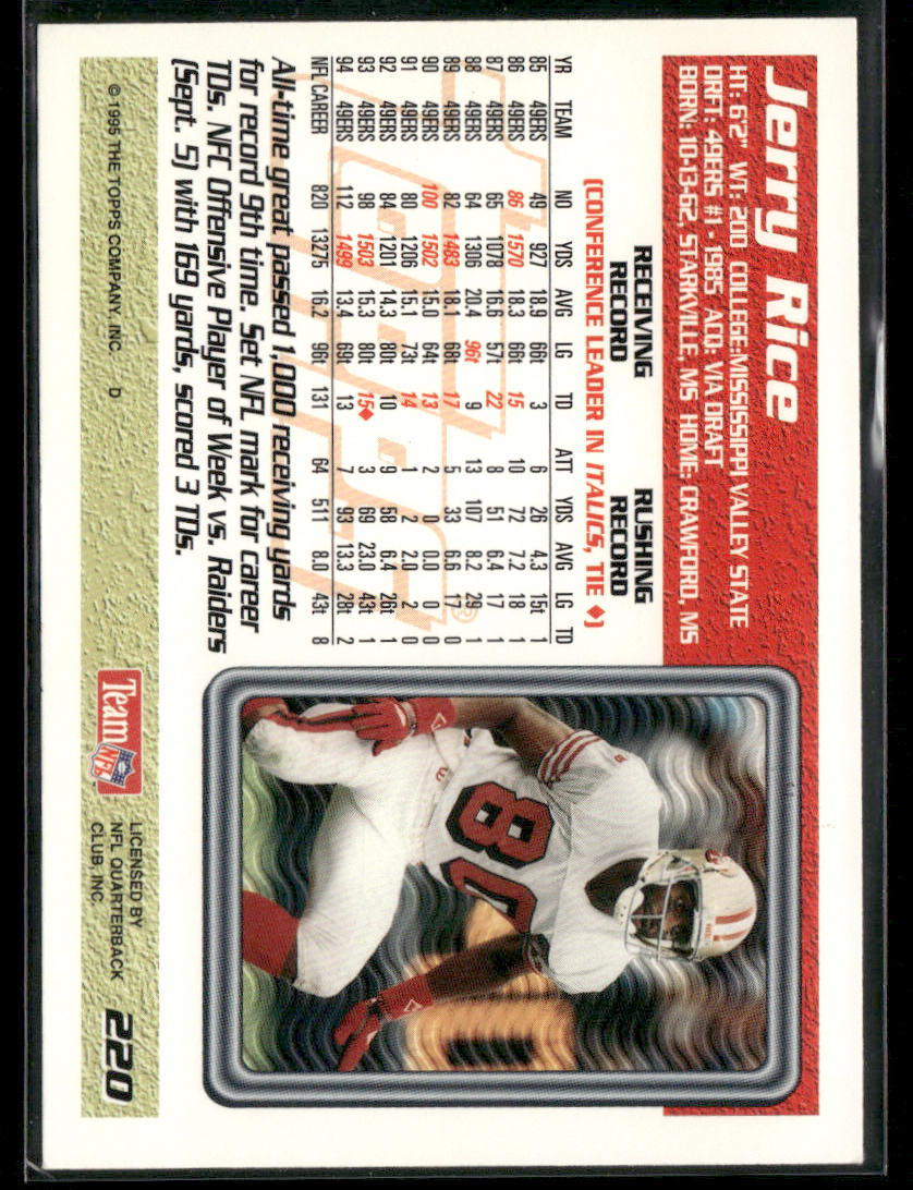 1995 Topps Jerry Rice #220