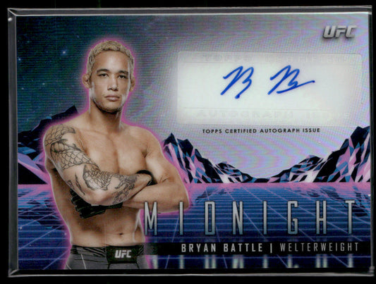 2024 Topps Midnight UFC Bryan Battle #HS-BBE Autograph