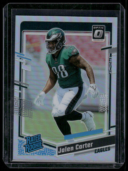 2023 Panini Optic Jalen Carter #281 Holo Prizm Rated Rookie