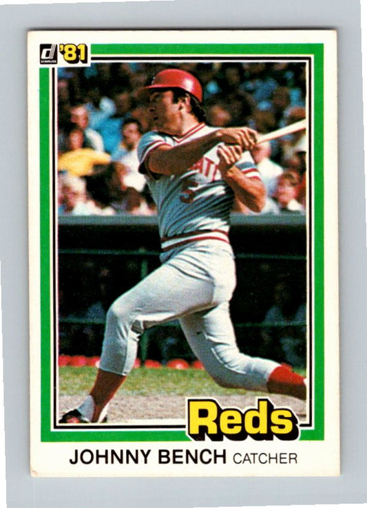 1981 Donruss Johnny Bench #182