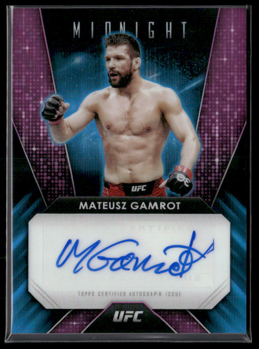 2024 Topps Midnight UFC Mateusz Gamrot #GG-MGT Glimmer Graphs Autograph