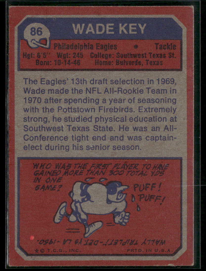 1973 Topps Wade Key #86