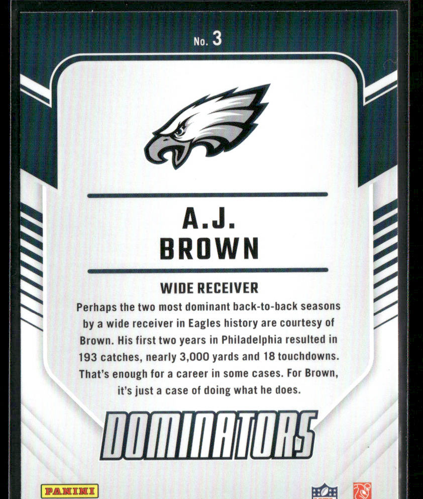 2024 Donruss A.J. Brown #3 Dominators