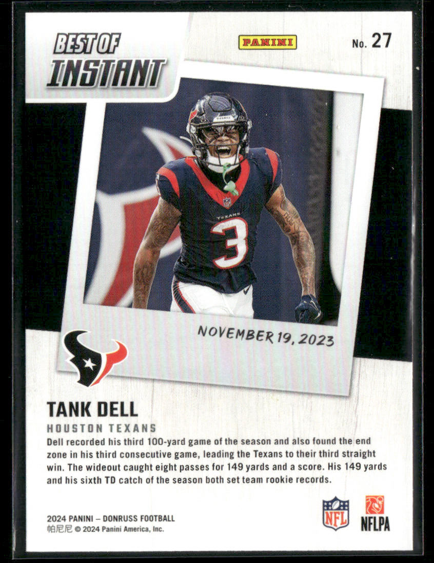 2024 Panini Donruss Tank Dell #27 Best Of